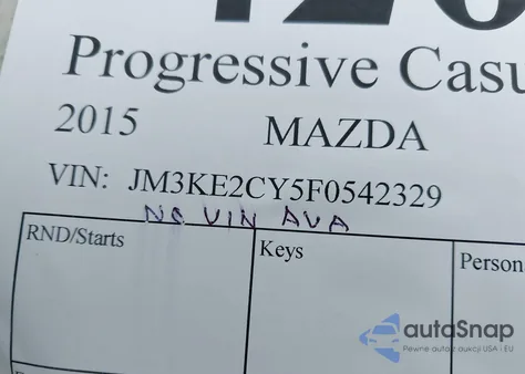 2015 Mazda Cx-5 Touring from USA, damaged, VIN JM3KE2CY5F0542329